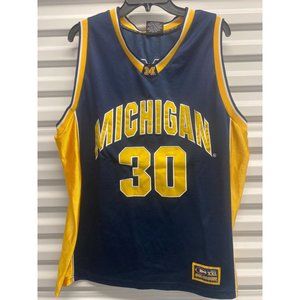 Vintage Y2K Michigan Wolverines Colosseum Basketball Jersey Men's Size XL Blue